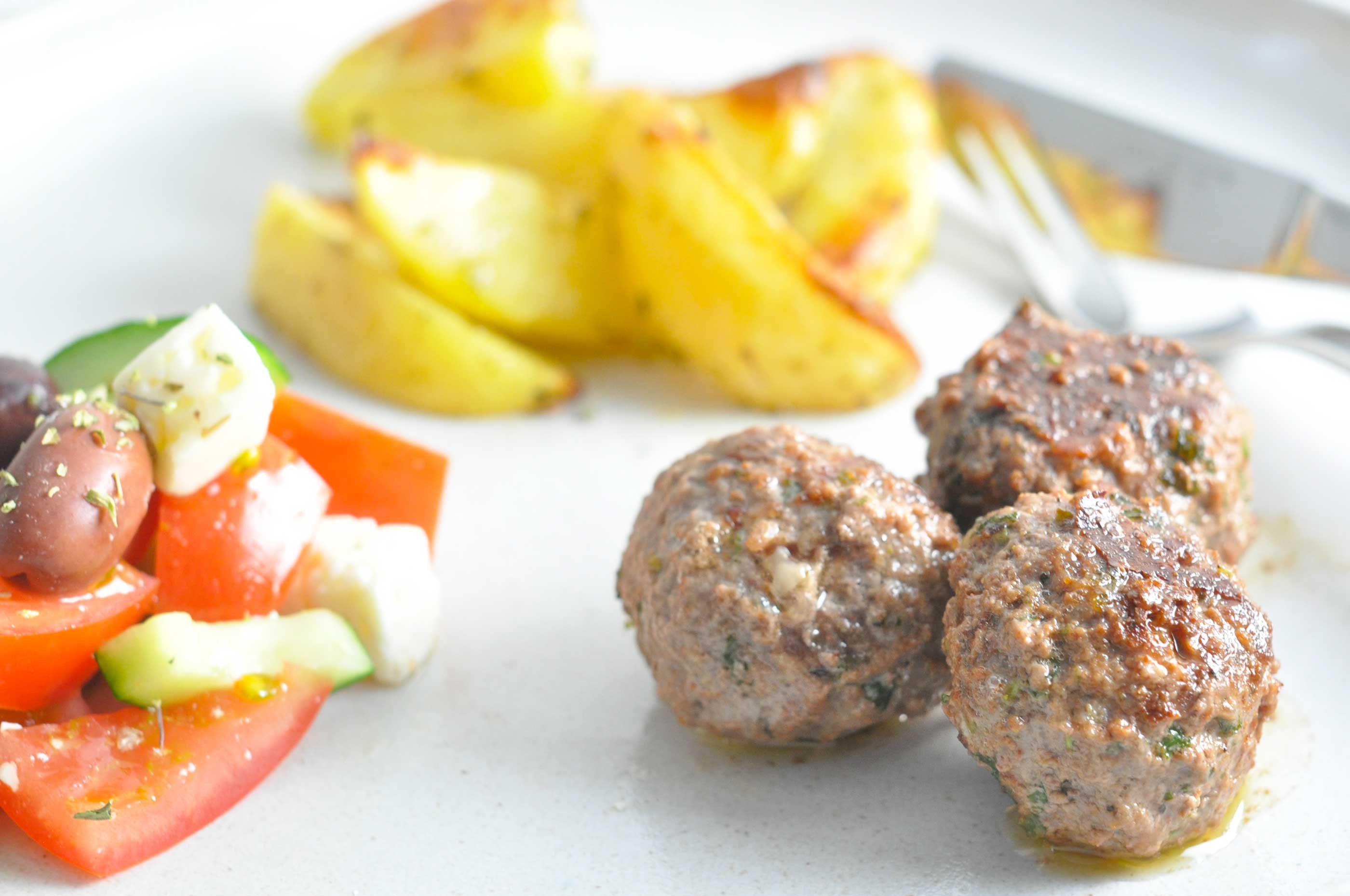 græsk salat med kartofler græsk salat med kartofler