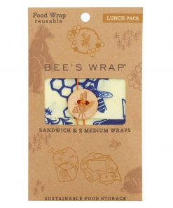 Bees wrap smart genbrugelige indpakning af sandwich