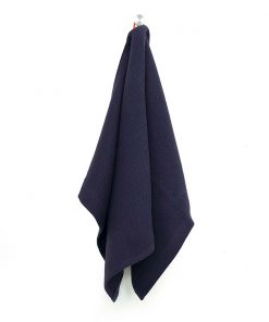 Lille håndklæde eller viskestykke i økologisk bomuld by Ekobo mørkeblå