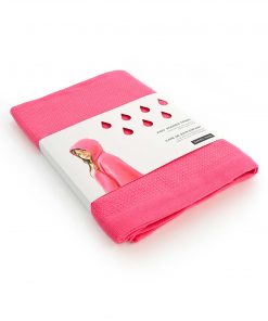 Håndklæde med hætte til børn i økologisk bomuld - lyserød