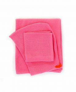 Økologisk baby-håndklæde-i-lyserød fra Ekobo