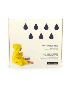 Økologisk badehåndklæde-til-babyer-inkl-vaskeklud-mørkeblå