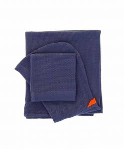 Økologisk-baby-håndklæde-og-vaskeklud-i-blå fra Ekobo