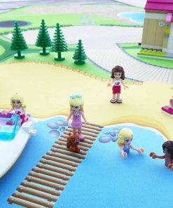 Lego friends på stranden med Gohexa legemåtte