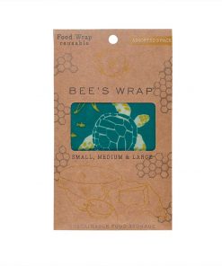 Bees wrap genbrugelig madindpakning 3 størrelser Ocean